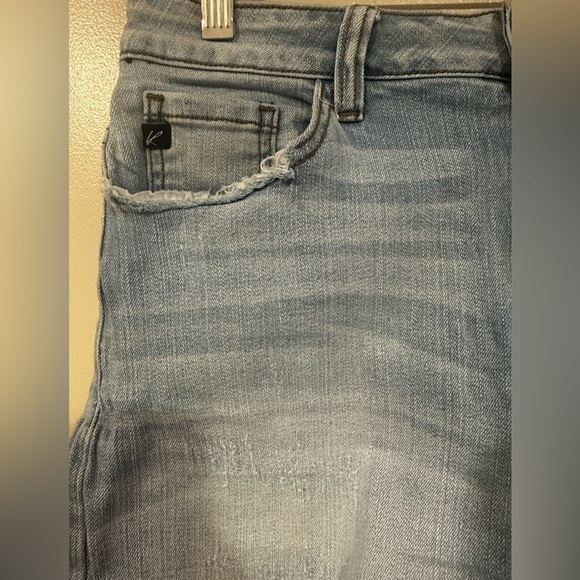 Women's Light Blue Denim Shorts - Picture 2 of 6